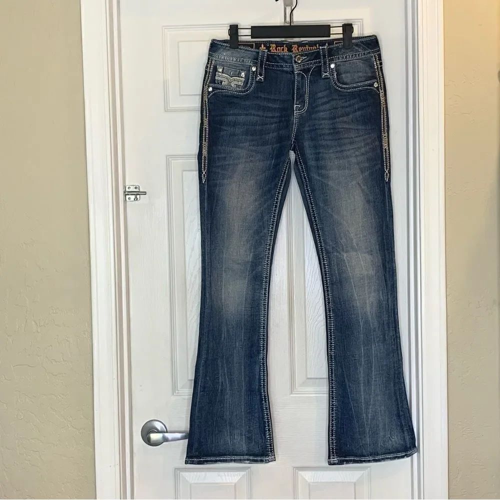 Rock Revival Pilkin Easy Boot Stretch Jean Size 27